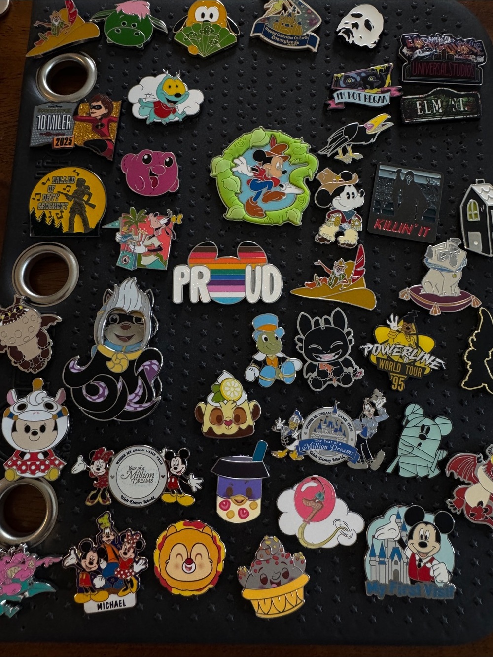 Disney and universal pins